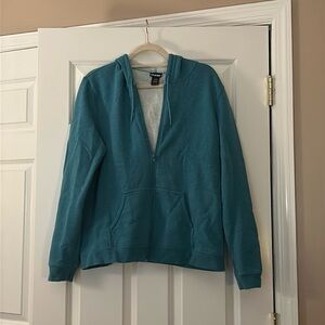 Joe Boxer (XL) teal blue zip-up sweatshirt